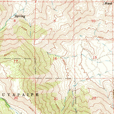United States Geological Survey Mount Laguna, CA (1960, 62500-Scale) digital map