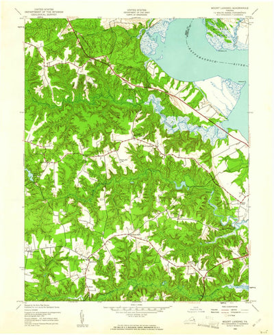 United States Geological Survey Mount Landing, VA (1944, 24000-Scale) digital map