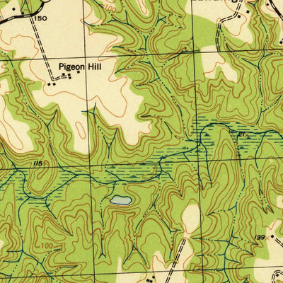 United States Geological Survey Mount Landing, VA (1944, 31680-Scale) digital map