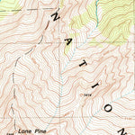 United States Geological Survey Mount Langley, CA (1982, 24000-Scale) digital map