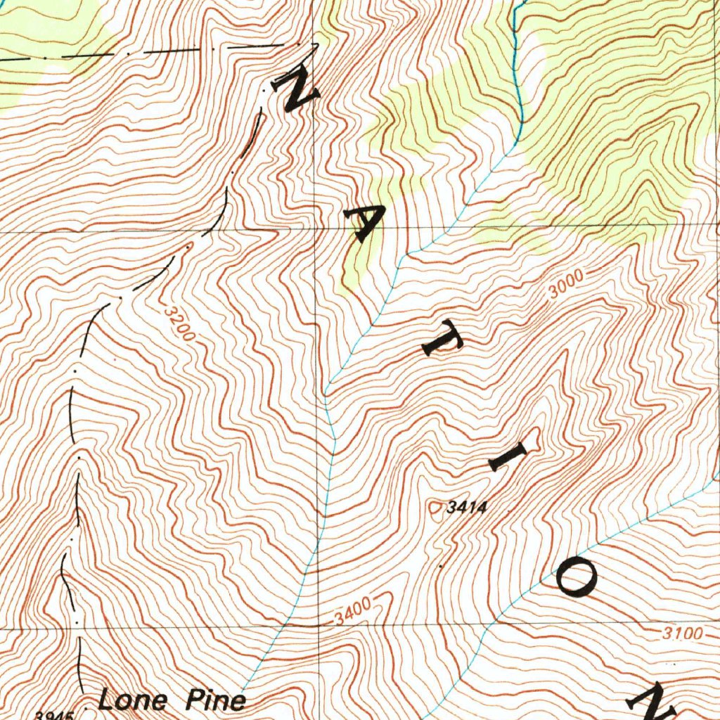 Mount Langley, CA (1982, 24000-Scale) Map by United States Geological ...