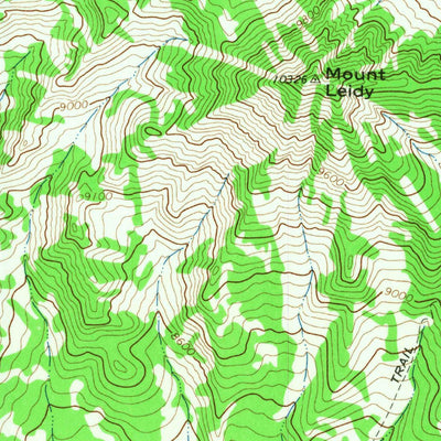United States Geological Survey Mount Leidy, WY (1965, 24000-Scale) digital map