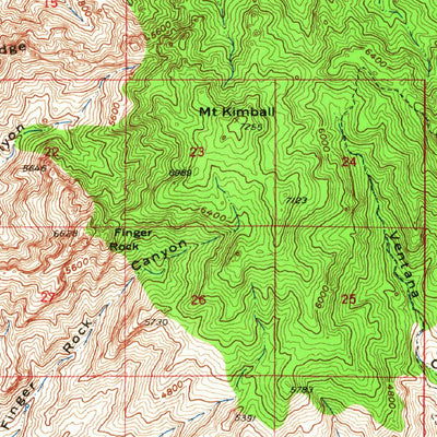 United States Geological Survey Mount Lemmon, AZ (1957, 62500-Scale) digital map