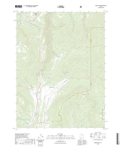 United States Geological Survey Mount Lena, UT (2023, 24000-Scale) digital map