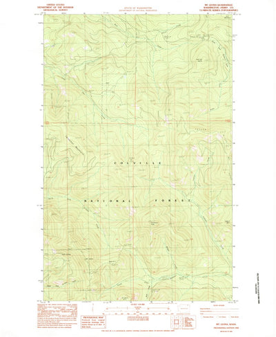 United States Geological Survey Mount Leona, WA (1983, 24000-Scale) digital map