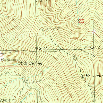 United States Geological Survey Mount Leona, WA (1983, 24000-Scale) digital map