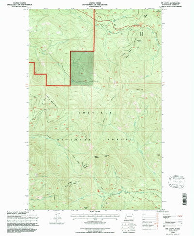 United States Geological Survey Mount Leona, WA (1992, 24000-Scale) digital map