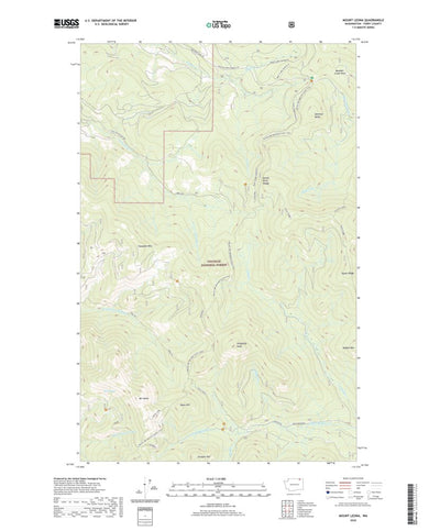 United States Geological Survey Mount Leona, WA (2020, 24000-Scale) digital map