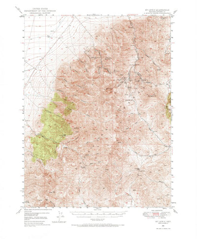 United States Geological Survey Mount Lewis, NV (1949, 62500-Scale) digital map