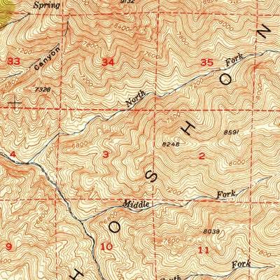 United States Geological Survey Mount Lewis, NV (1950, 62500-Scale) digital map