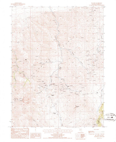 United States Geological Survey Mount Lewis, NV (1985, 24000-Scale) digital map