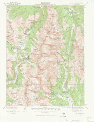United States Geological Survey Mount Lincoln, CO (1938, 62500-Scale) digital map