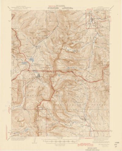 United States Geological Survey Mount Lincoln, CO (1945, 62500-Scale) digital map