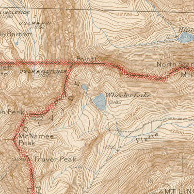 United States Geological Survey Mount Lincoln, CO (1945, 62500-Scale) digital map