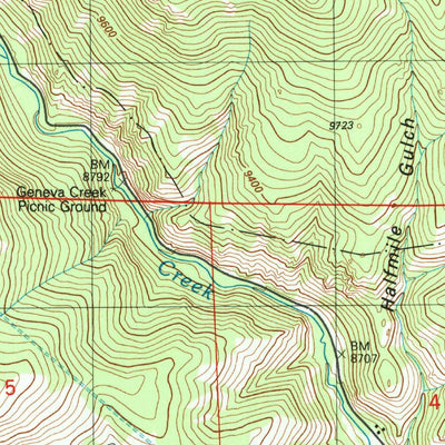 United States Geological Survey Mount Logan, CO (1987, 24000-Scale) digital map