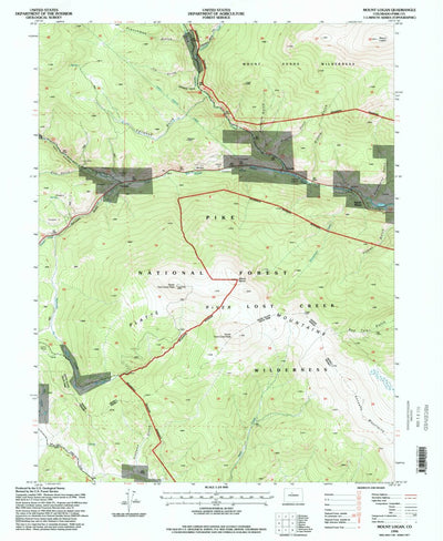 United States Geological Survey Mount Logan, CO (1994, 24000-Scale) digital map
