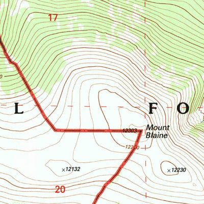 United States Geological Survey Mount Logan, CO (1994, 24000-Scale) digital map
