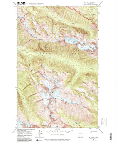 United States Geological Survey Mount Logan, WA (1963, 24000-Scale) digital map