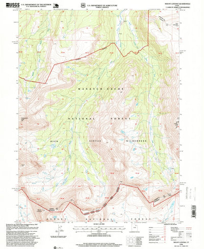 United States Geological Survey Mount Lovenia, UT (1996, 24000-Scale) digital map