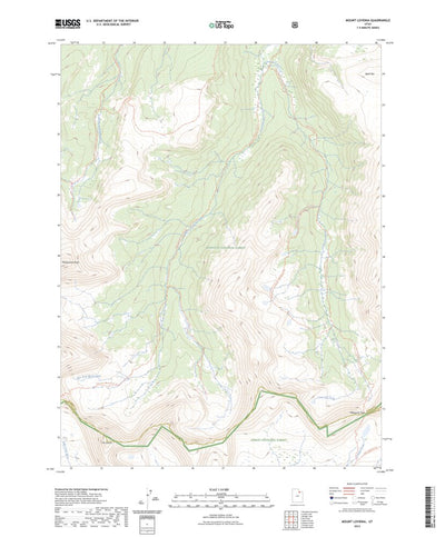 United States Geological Survey Mount Lovenia, UT (2023, 24000-Scale) digital map