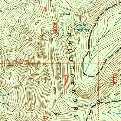 United States Geological Survey Mount Lowe, OR (1997, 24000-Scale) digital map