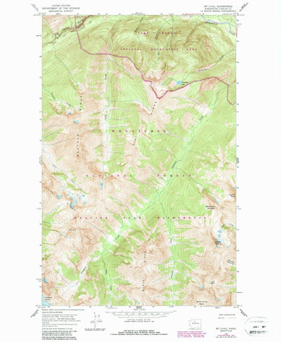 United States Geological Survey Mount Lyall, WA (1963, 24000-Scale) digital map