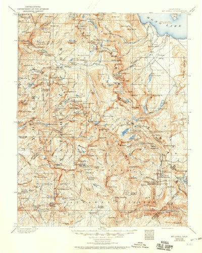 United States Geological Survey Mount Lyell, CA (1901, 125000-Scale) digital map