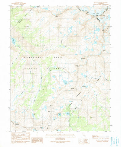 United States Geological Survey Mount Lyell, CA (1990, 24000-Scale) digital map