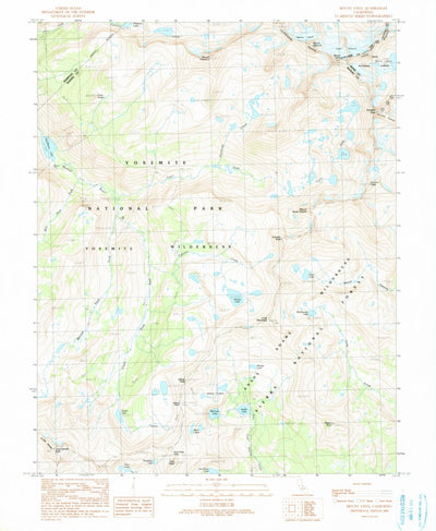 United States Geological Survey Mount Lyell, CA (1990, 24000-Scale) digital map
