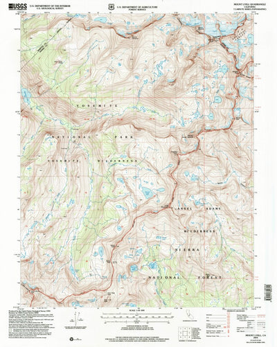 United States Geological Survey Mount Lyell, CA (2004, 24000-Scale) digital map