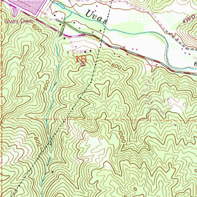 United States Geological Survey Mount Madonna, CA (1955, 24000-Scale) digital map
