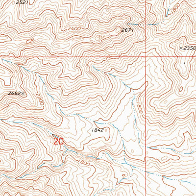 United States Geological Survey Mount Manchester, CA-NV-AZ (1970, 24000-Scale) digital map