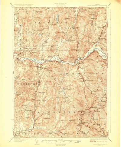 United States Geological Survey Mount Mansfield, VT (1927, 62500-Scale) digital map