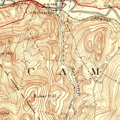 United States Geological Survey Mount Mansfield, VT (1927, 62500-Scale) digital map