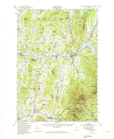 United States Geological Survey Mount Mansfield, VT (1989, 100000-Scale) digital map