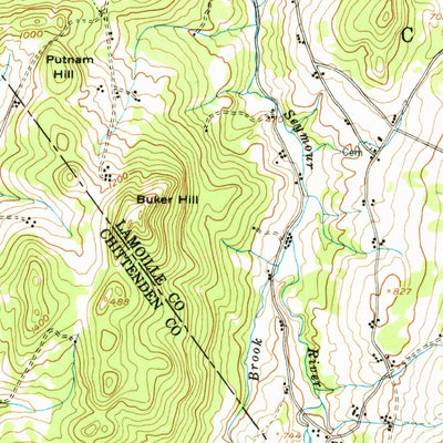 United States Geological Survey Mount Mansfield, VT (1989, 100000-Scale) digital map