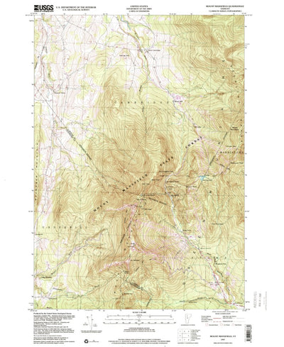 United States Geological Survey Mount Mansfield, VT (1997, 24000-Scale) digital map