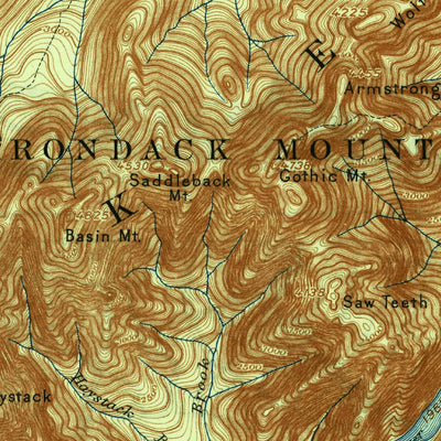 United States Geological Survey Mount Marcy, NY (1902, 62500-Scale) digital map