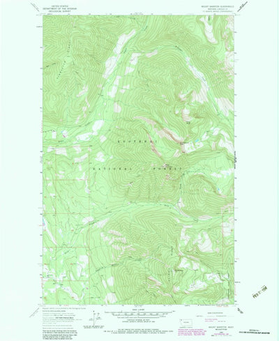 United States Geological Survey Mount Marston, MT (1963, 24000-Scale) digital map