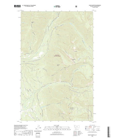 United States Geological Survey Mount Marston, MT (2020, 24000-Scale) digital map