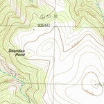 United States Geological Survey Mount Maurice, MT-WY (1986, 24000-Scale) digital map