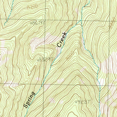 United States Geological Survey Mount Maurice, MT-WY (1986, 24000-Scale) digital map