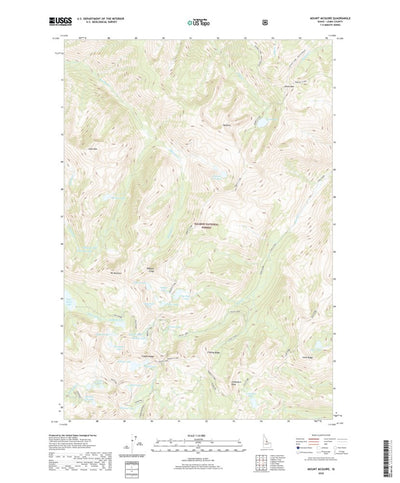 United States Geological Survey Mount McGuire, ID (2020, 24000-Scale) digital map