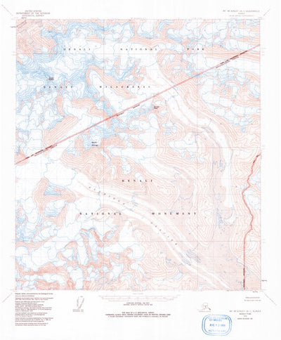 United States Geological Survey Mount Mckinley A-1, AK (1954, 63360-Scale) digital map