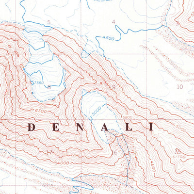 United States Geological Survey Mount Mckinley A-1, AK (1954, 63360-Scale) digital map