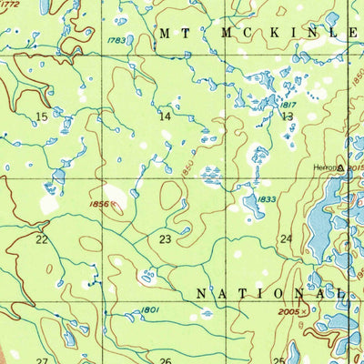 United States Geological Survey Mount Mckinley A-5, AK (1952, 63360-Scale) digital map