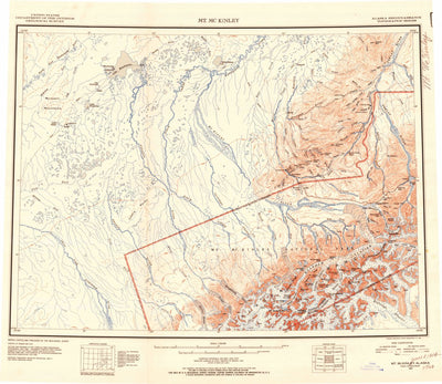 United States Geological Survey Mount Mckinley, AK (1952, 250000-Scale) digital map