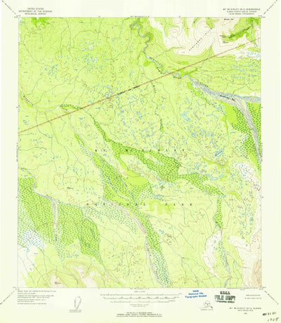 United States Geological Survey Mount Mckinley B-3, AK (1953, 63360-Scale) digital map