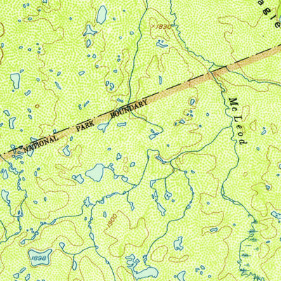 United States Geological Survey Mount Mckinley B-3, AK (1953, 63360-Scale) digital map