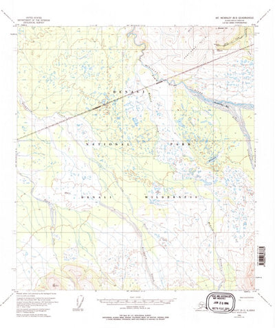 United States Geological Survey Mount Mckinley B-3, AK (1954, 63360-Scale) digital map